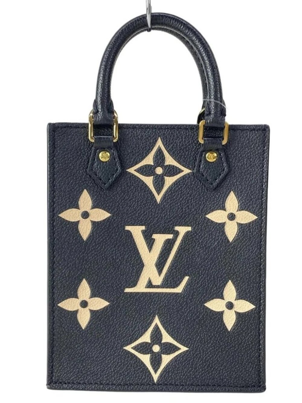 LOUIS VUITTON Petit Sac Plat Black Beige Bicolor Monogram Amplant - Picture 3 of 15